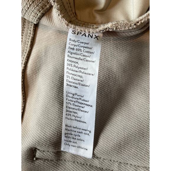 Spanx Jeanish Leggings Size Large Snakeprint Pants Pull On Tan Black - Picture 4 of 7